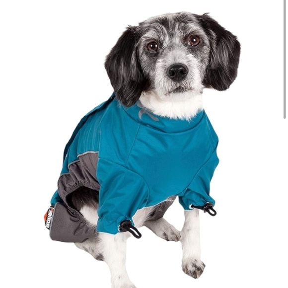 Blue DOGHELIOS 'Blizzard' Full-Bodied Insulated Dog Jacket Size S - Picture 2 of 7
